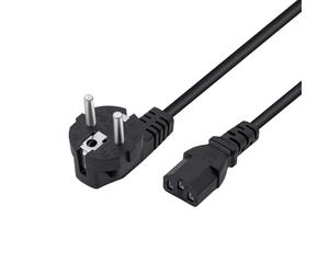 Mcbazel Câble d'Alimentation C13 1.5m 250V 16A AC pour Moniteur PC, Ordinateur, Beamer, Imprimante, Cuisinière Électrique, Projecteur