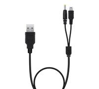 Mcbazel Câble de charge USB 2 en 1 pour PSP 1000/2000/3000/PS3