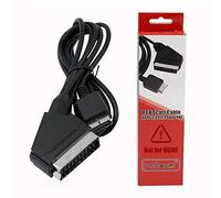 Mcbazel Câble RGB SCART AV pour PS2/PS3/PS1 PAL, Câble de remplacement haute qualité, 180 cm avec boîte couleur, Plug & Play