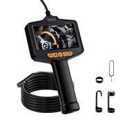 Mcbazel Camera Endoscopique, Endoscope 4,3" IPS 1080P HD avec 8 LED Réglables, Caméra d'Inspection 5M Câble Semi-Rigide IP67 pour Plomberie, Mécanique & Électronique