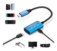 Mcbazel Convertisseur Numérique Type C Lunettes AR, Supporte Résolutions 4K@60Hz et 1080p@60Hz Charge Rapide 100W Adaptateur USB C Mâle vers Femelle pour Tablette/AR/Switch/Steam Deck/ROG Ally