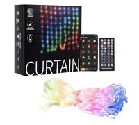 Mcbazel Curtain Light LED 540 RVB Lumières de Décoration Maison, Smart WiFi RVB Dynamique DIY, Salon Rideaux Lumineux Intelligentes,Synchronisation Musicale avec Télécommande pour Fête en Plein Air