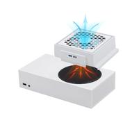 Mcbazel Horizontal Ventilateur de Refroidissement pour Xbox Series S avec LED RGB, 2 Ports USB, 3 Niveaux de Vitesse Réglable