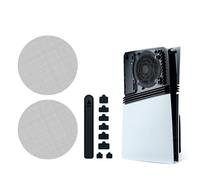 Mcbazel Housse Anti-Poussière Premium pour PS5/PS5 Pro/PS5 Slim, Filtres Ventilateur Anti-Poussière, Protection des Ports, Couvercle Anti-Poussière, Kit de Protection Contre la Poussière