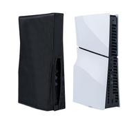 Mcbazel Housse PS5 Slim PS5 Slim Dust Cover Anti-Scratch Housse de Protection Anti-Poussière pour PlayStation 5 Slim Digital/Disc Game Console-Noir