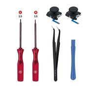 Mcbazel Joystick Analogique 3D de Remplacement Joycon de Kit pour NS Switch avec Tournevis Triwing et Pièce de Rechange Joycon Compatible avec Joy-Con Switch Lite/OLED Pas compatible Switch 2 - Noir