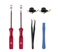 Mcbazel Kit de Réparation et Outils 6 en 1 pour Joystick 3D Hall de Manette de Jeu DIY, Remplacement pour Switch/Switch OLED/Lite Joy-Con Accessoires avec Tournevis Pas compatible Switch 2