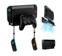Mcbazel Kit de Support Mural en Métal Robuste pour Switch2 Tout-en-Un Support Sécurisé pour Console, Dock et Manettes de Jeu Montage Stable avec Trou de Ventilation Inclut Un Kit Complet