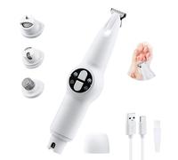 Mcbazel Kit de Toilettage Électrique Sans Fil 2-en-1 Rechargeable, Tondeuse pour Chien & Rasoir pour Chat avec Lumière LED, Tondeuse Silencieuse pour Poils de Pattes, Meuleuse à Ongles pour Pattes/Éco