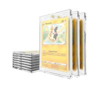 Mcbazel Lot 10 Cartes Magnétique Boîtier Acrylique Transparent Étui 35PT pour Jeux de Cartes à Collectionner de Protection Protege Étui à Cartes de Collection de jeu Card avec Protection UV