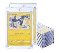 Mcbazel Lot de 10 Etui de Collection Magnétique pour Cartes de Jeu 35PT - Boîtier de Protection Transparent Blue Ray avec Protection UV pour Carte Poké mon/Carte YuGi Oh Collectionner/Carte de Sport
