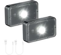 Mcbazel Lot de 2 Lampes à Capteur Automatique, Lampes LED Rechargeables pour Boîtes de Rangement Cachées, Coffres de Moto, Coffres de Voiture, Boîtes à Matériel, Accoudoirs, Boîtes de Pêche, Boîtes de