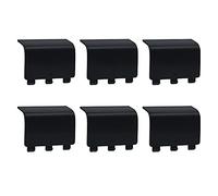 Mcbazel Lot de 6 Coques de Batterie de Rechange pour Manette Xbox Series S/X (Pas pour Manettes Xbox One/Elite 1 et 2) - Noir