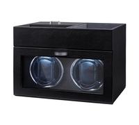 Mcbazel Multifonctionnel Remontoir de Montre pour 2 Montres, Montres Automatiques Affichage LED Lumière Boîte de Rangement de Bijoux avec Moteur Silencieux 1 Mode de Rotation - Gris