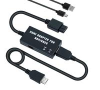 Mcbazel N64 vers HDMI Convertisseur pour Console N64/SNES Câble HDMI vers Prise en Charge HDTV 480p/720p/Audio Stéréo/Rapport d'aspect 16:9/4:3