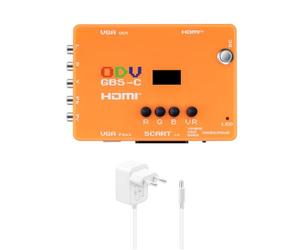 Mcbazel ODV-GBS-C YPbPr Component/VGA/RGBS Scart vers VGA/HDMI Scan Convertisseur pour Retro Gaming Console Support HDMI 720p/960p/1080p Output