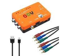 Mcbazel ODV-II Component/CVBS/S-Video to YPbPr Component Converter avec Component AV Cable/LED Indicateurs pour Retro Gaming Console