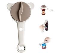 Mcbazel Ouvre-Bocaux 4-en-1, Ouvre-Bouteilles, Ouvre-Couvercles pour Mains Faibles, Ouvre-Bouteilles Réglable, Convient aux Bocaux de 2,5 à 8,8 cm, Outil de Cuisine pour Ouvrir sans Effort