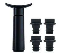 Mcbazel Pompe à Vide pour Vin avec 4 Bouchons, Bouchons de Bouteille de Vin Réutilisables, Bouchon à Vine Vide d’air, Pompe Vin pour Garder Vin Frais