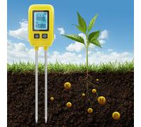 Mcbazel Professional Soil Meter, Instrument de Mesure du Sol 4 en 1,Détecteur d'Éléments Traces P/N/K, Détection de la Santé des Plantes Vertes pour Le Nitrogène/Phosphore/Potassium/Température