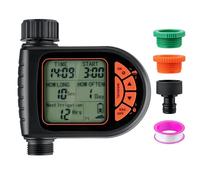 Mcbazel Programmateur Arrosage Automatique, Minuteur IP65 avec Retard de Pluie et Grand Écran LCD, Programmateur d'Arrosage pour Jardin, Ferme, Pelouse, Fleurs