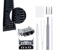 Mcbazel PS5 Connecteur HDMI pour Prise de Charge, Remplacement du Connecteur D'Interface de Port de Charge HDMI, outils de réparation inclus, pour PS5.