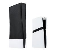 Mcbazel PS5 Pro Housse de Protection Anti-Poussière, Housse de Protection Verticale pour PS5 Pro en Tissu Nylon Oxford avec Découpe pour Playstation 5 Pro Disc et Digital Console - Noir