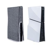 Mcbazel PS5 Slim Dust Cover Anti-Scratch Housse de Protection Anti-Poussière pour PlayStation 5 Slim Digital/Disc Game Console - Housse PS5 Slim Gris