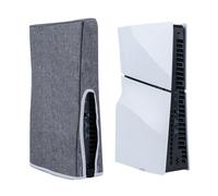 Mcbazel PS5 Slim Dust Cover Anti-Scratch Housse de Protection Anti-Poussière pour PlayStation 5 Slim Digital/Disc Game Console - Housse PS5 Slim Gris