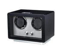 Mcbazel Remontoir pour montres automatiques, double boîte de remontoir avec lumière LED, moteur super silencieux, cadeau pour homme/femme, noir