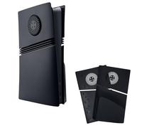 Mcbazel Remplacement de la Coque latérale, Panneau de Couverture avec Ventilation de Refroidissement et Filtre à Poussière pour la Console PS5 Pro Disc Edition - Noir (Non pour avec PS5/Slim)