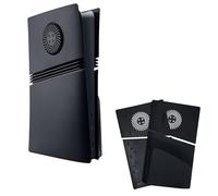 Mcbazel Remplacement de la Coque latérale, Panneau de Couverture avec Ventilation de Refroidissement et Filtre à Poussière pour la Console PS5 Pro Disc Edition - Noir (Non pour avec PS5/Slim)