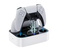 Mcbazel - Station de Charge PS5, Manette PS5, Chargeur Double Charge, Protection Contre la surchauffe, Station de Charge Triple Protection avec indicateur LED pour PlayStation 5 DualSense Manette