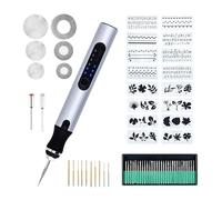 Mcbazel Stylo de Gravure Électrique, Outil de Gravure USB Rechargeable Multifonction, Mini Stylo Rotatif de Bricolage Portable pour Métal, Bois, Verre, Plastique, Bijoux, Pierre
