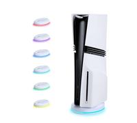 Mcbazel Support de Refroidissement Ventilateur pour PS5 Slim/Pro | Vitesse réglable, 8 modes LED RGB, double port USB, patins antidérapants, vis de fixation incluse, plastique ABS durable