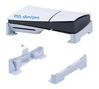 Mcbazel Support Horizontal pour PS5 Slim/PS5 Pro, Accessoires Support de Base à Dissipation Thermique Facile pour PlayStation 5 Slim/PS5 Pro Disc&Digital Edition Console- Blanc