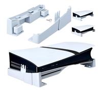 Mcbazel Support Horizontal Universel pour Console PS5, Slim et Pro, Blanc | Plastique ABS durable, compatible versions disque et numérique, rangement gain de place, patins antidérapants, ventilation