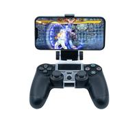 Mcbazel Support Téléphone pour Manette PS4, Clip Smartphone 88 mm | Pince Smartphone Télescopique, Support Manette Pliable ABS, Rotation 0 à 180 Degrés, 8,6 x 6 x 4,4 cm, 2 Vis