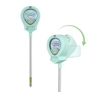 Mcbazel Testeur de sol 4 en 1 mesure(aucune pile requise) | pH, lumière et fertilité des plantes Kit d'analyse de sol réglable multi-angle pour jardin, pelouse et exploitation agricole