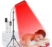 McbeAn Appareil À Lumière Rouge, Lampe De Soins De Santé À Lumière Rouge, Longueurs d'onde 660 Nm Et 850 Nm, Hauteur Réglable, 5 Niveaux De Réglage, Fonction De Synchronisation, Facile À Utiliser