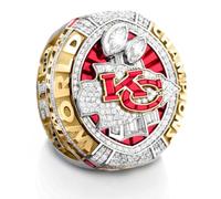 MCBEAN Bague de Champion du Super Bowl pour Les Chiefs, réplique des bagues de Championnat KC 2020 de la NFL, Meilleurs Cadeaux pour Hommes, Femmes, Amis, Amateurs de Rugby,8#