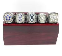 MCBEAN Ensemble de bagues de Championnat du Super Bowl, bagues de Championnat de Cowboys, Souvenir de Football NFL, Meilleur Cadeau de Rugby pour Hommes, Femmes, Amis, Fans,Argent,12#