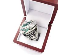 MCBEAN Réplique de la Bague de Championnat des Eagles 59e, Bague de Champion Joueur N°26 Barkley, Cadeau pour Fans du Super Bowl, Hommes, Anciens et Collectionneurs,9#
