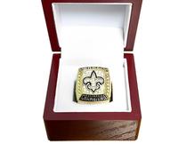 MCBEAN Super Bowl Football 2009 Champion Ring Réplique NFL Championship Loops Souvenir Objets de Collection Meilleurs Cadeaux de Rugby pour Hommes Femmes Papa Amis Fans,14#