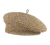 McBURN Béret en Paille de Papier béret (Taille Unique - Nature)