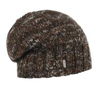 McBURN Bonnet Alaseja en Tricot Bonnet Beanie Bonnet de Ski (Taille Unique - Marron foncé)