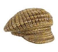 McBURN Casquette Gavroche en Tricot Lasenia Bonnet pour Femme (Taille Unique - Jaune)