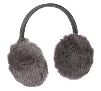 McBURN Cache-oreilles en fourrure synthétique One Colour - Pour femme - Automne-hiver, gris, taille unique