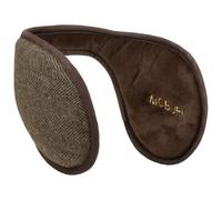 McBURN Oreillettes Herringbone Femme/Homme - Cache-Oreilles Chevrons avec Doublure Hiver Automne-Hiver - Taille Unique Marron