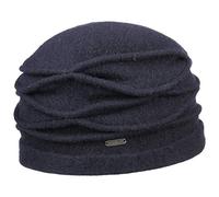 McBURN Toque en Laine Foulée Kamita Chapeau en Laine foulée Bonnet pour l'hiver (Taille Unique - Bleu)